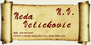 Neda Veličković vizit kartica